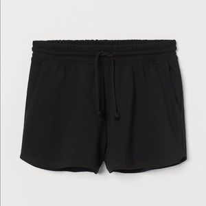 H&M Divided Black High Waisted Sweat Shorts